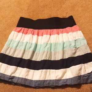 Maurices color stripe skirt